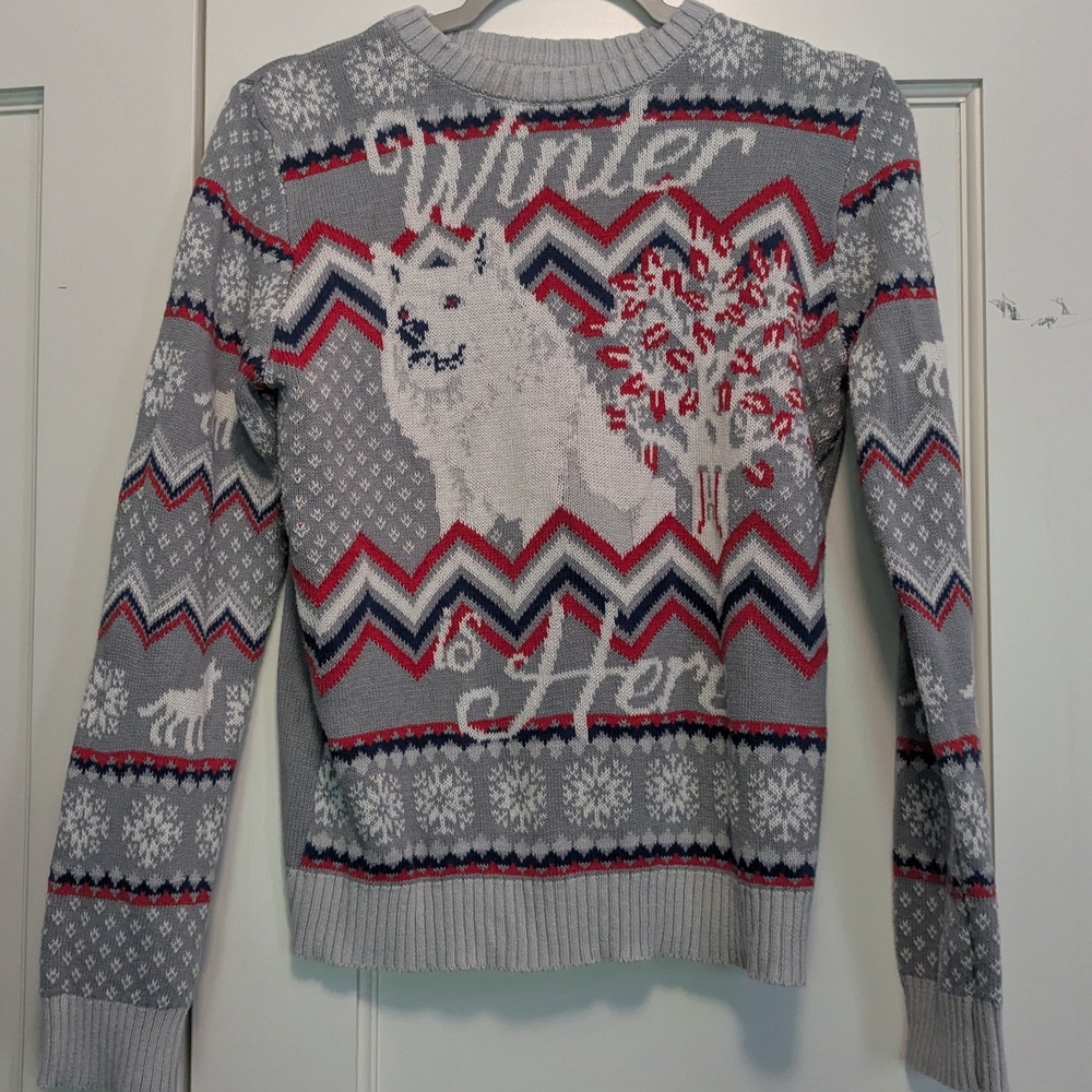 Gray Game of Thrones Winter Sweater